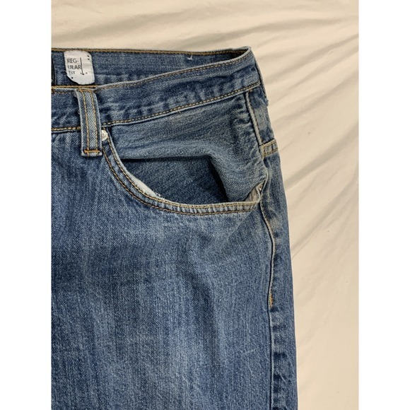 Vintage Rocawear Y2K Blue Jeans 40x28 Embroidered Streetwear Skate Baggy 90s - Picture 6 of 10